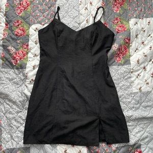 Brand New little black faux suede dress